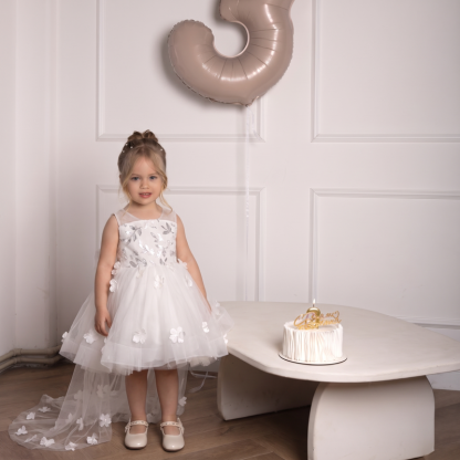 Mesh Rosette Sleeveless Midi Dresses - image 6