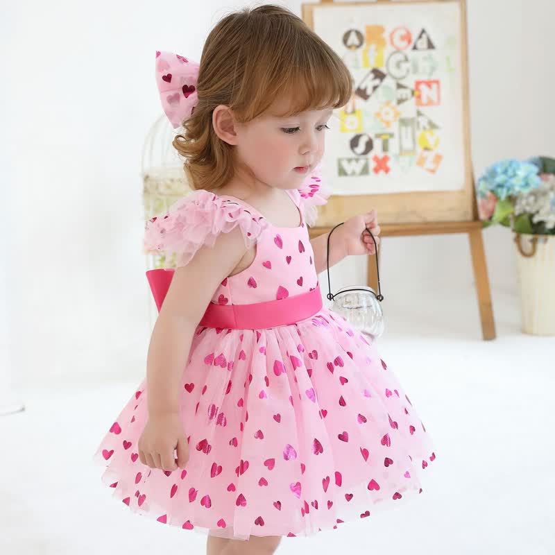 Mesh Bow Cap Sleeve Midi Dresses - image 2