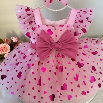Mesh Bow Cap Sleeve Midi Dresses - image 4