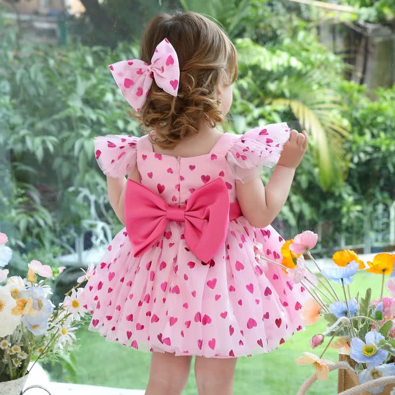 Mesh Bow Cap Sleeve Midi Dresses - image 3