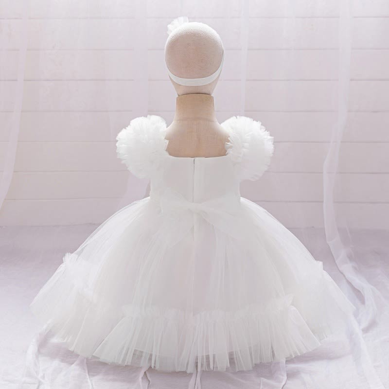 Mesh Bow Sleeveless Short Dresses - image 4