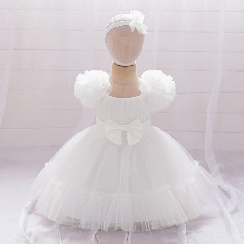 Mesh Bow Sleeveless Short Dresses - image 3