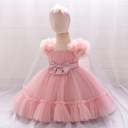 Mesh Bow Sleeveless Short Dresses - image 12