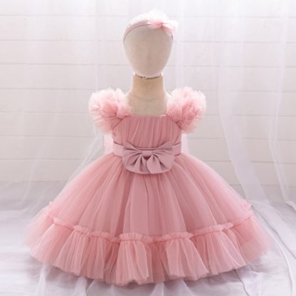 Mesh Bow Sleeveless Short Dresses - image 10