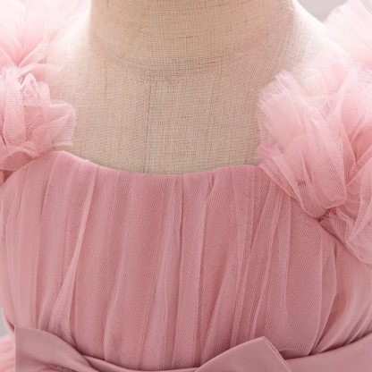 Mesh Bow Sleeveless Short Dresses - image 15