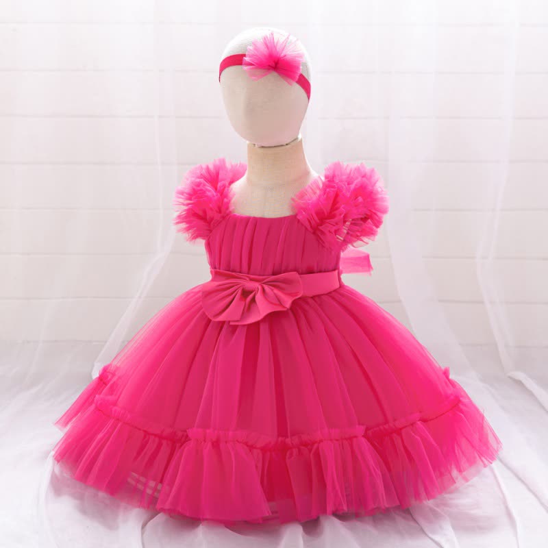 Mesh Bow Sleeveless Short Dresses - image 21