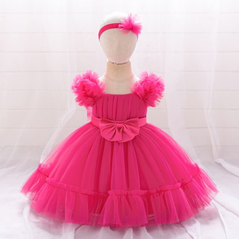Mesh Bow Sleeveless Short Dresses - image 19