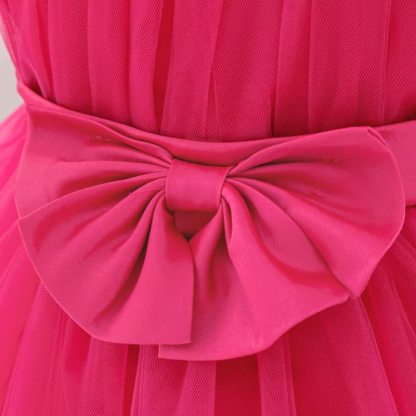 Mesh Bow Sleeveless Short Dresses - image 25