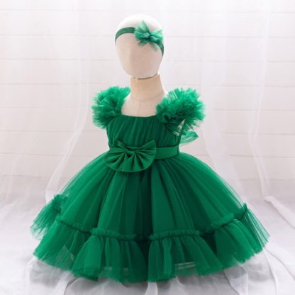 Mesh Bow Sleeveless Short Dresses - image 30