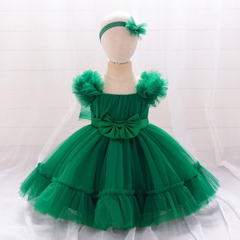 Mesh Bow Sleeveless Short Dresses - image 28