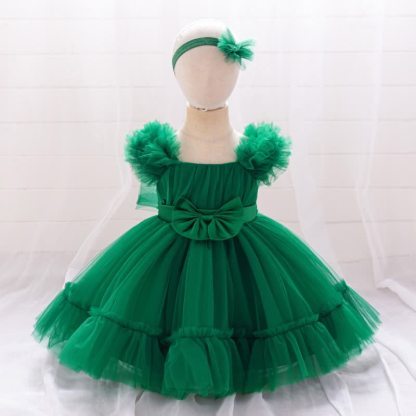 Mesh Bow Sleeveless Short Dresses - image 28
