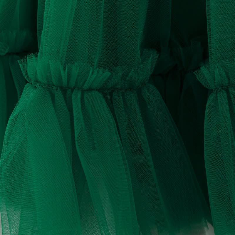 Mesh Bow Sleeveless Short Dresses - image 35