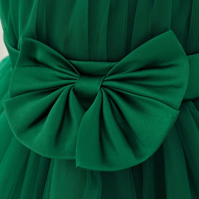 Mesh Bow Sleeveless Short Dresses - image 34