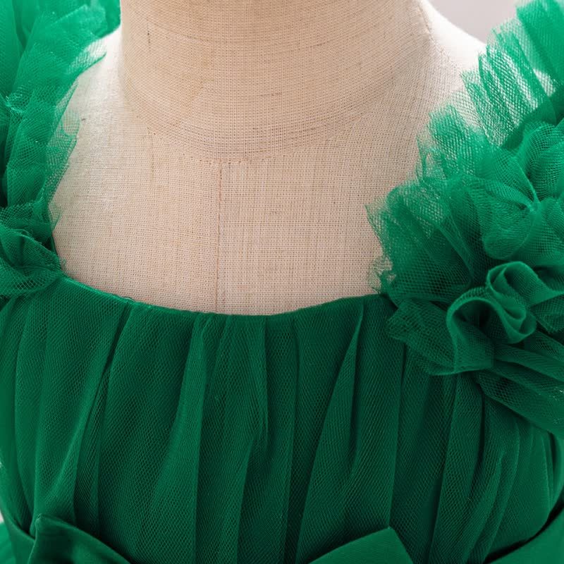 Mesh Bow Sleeveless Short Dresses - image 33