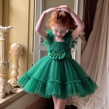Mesh Bow Sleeveless Short Dresses - image 29