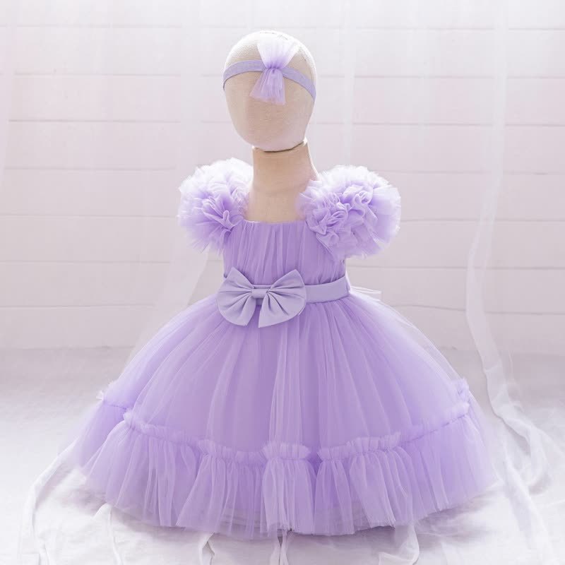 Mesh Bow Sleeveless Short Dresses - image 39