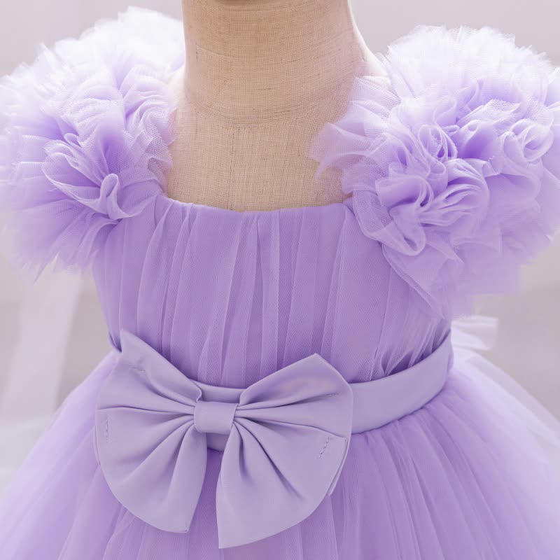 Mesh Bow Sleeveless Short Dresses - image 42