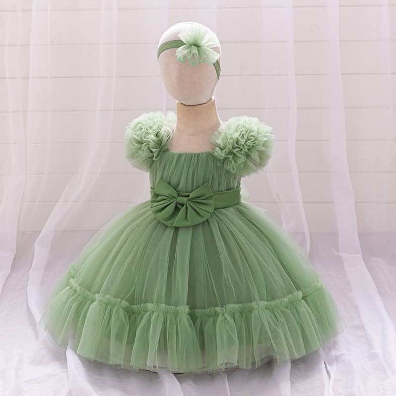 Mesh Bow Sleeveless Short Dresses - image 48
