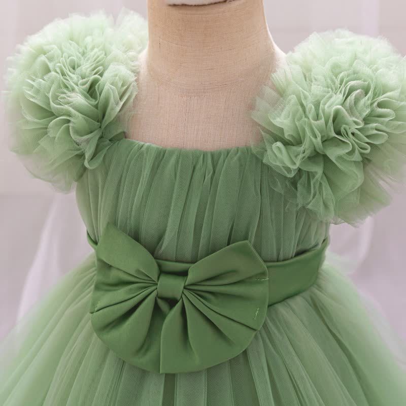 Mesh Bow Sleeveless Short Dresses - image 51