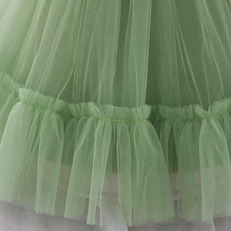 Mesh Bow Sleeveless Short Dresses - image 53