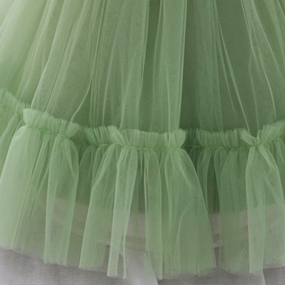 Mesh Bow Sleeveless Short Dresses - image 53