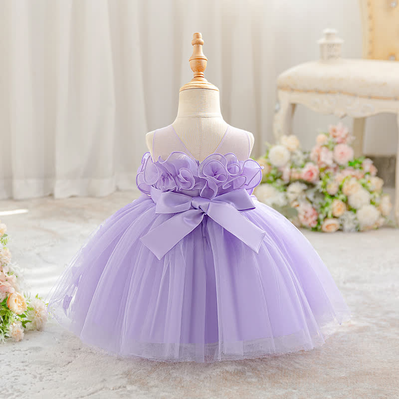 Mesh Rosette Sleeveless Midi Dresses Without Wing - image 5