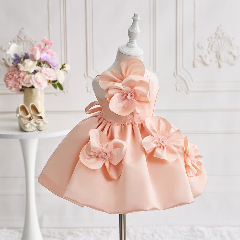 Satin Rosette Sleeveless Midi Dresses - image 3