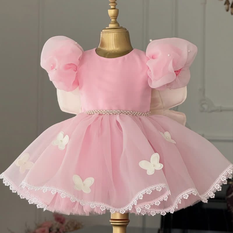 Organza Butterfly Short Sleeve Midi Dresses - image 4