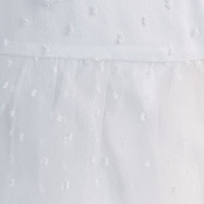 Mesh Lace Edge Short Sleeve Midi Dresses - image 6