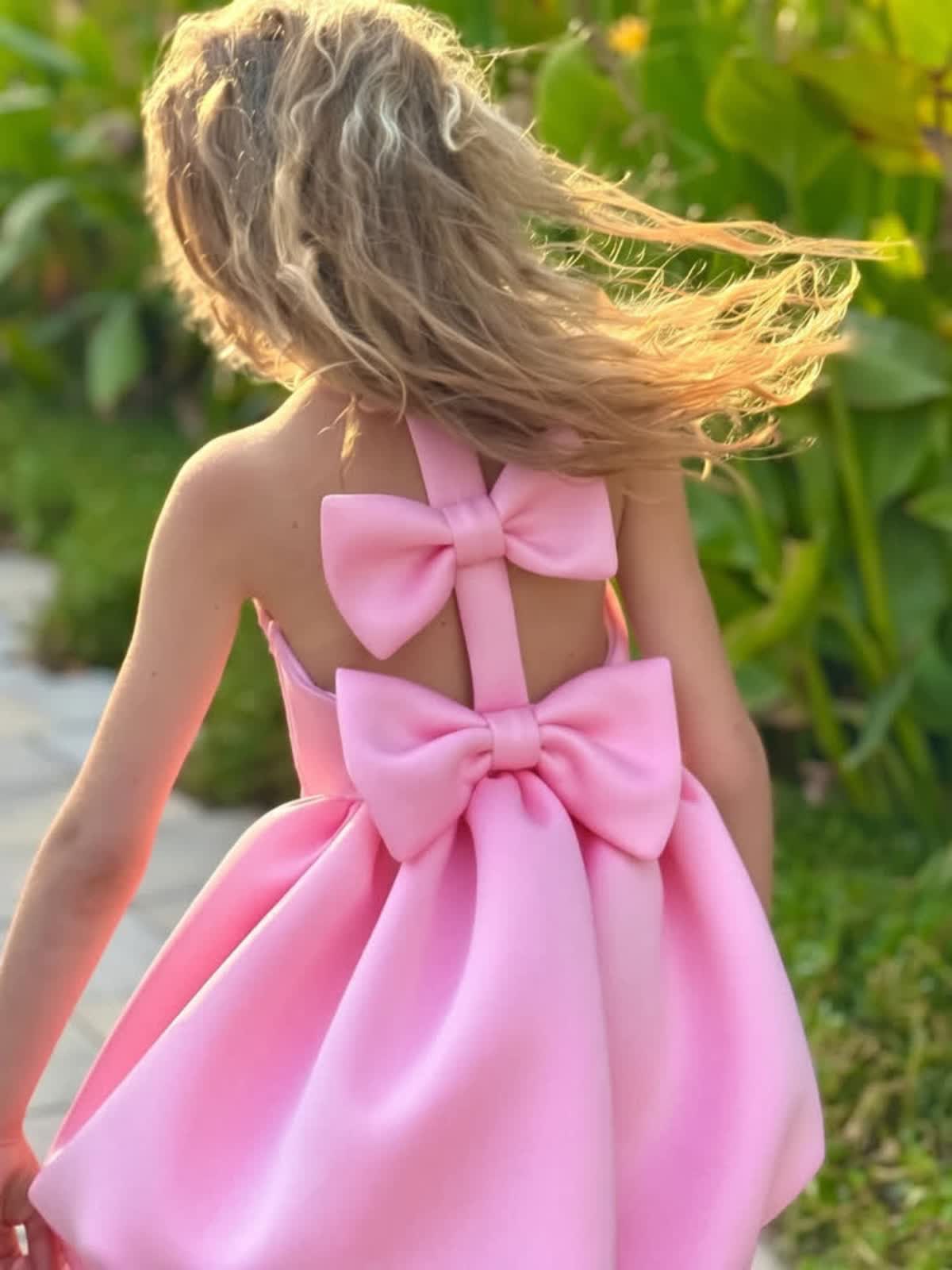 SCUBA KNIT Bow Short Sleeve Short Dresses - image 3
