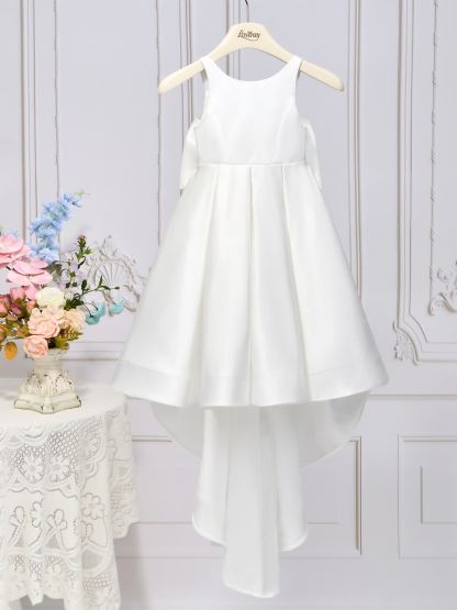 Satin Bow Sleeveless Maxi Dresses - image 5