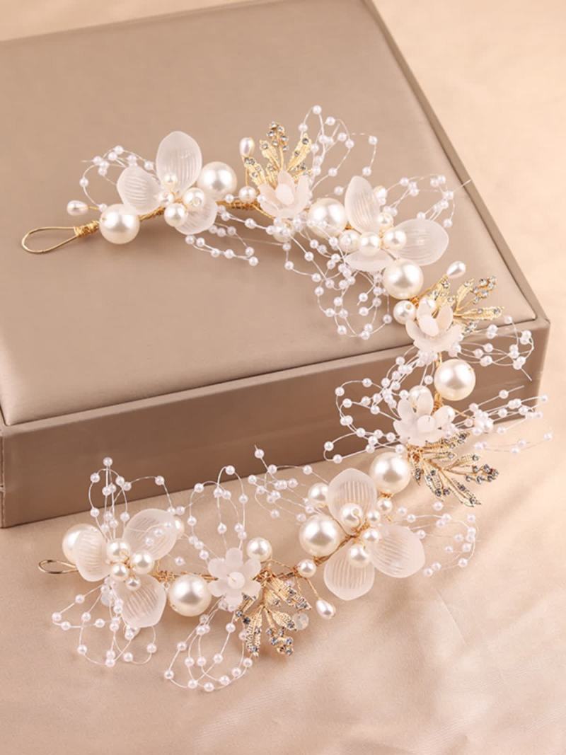 Solid With Pearls Hairband - image 2