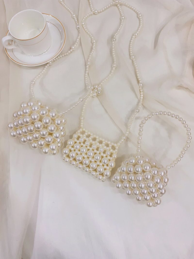 Solid With Pearls Bags - image 1