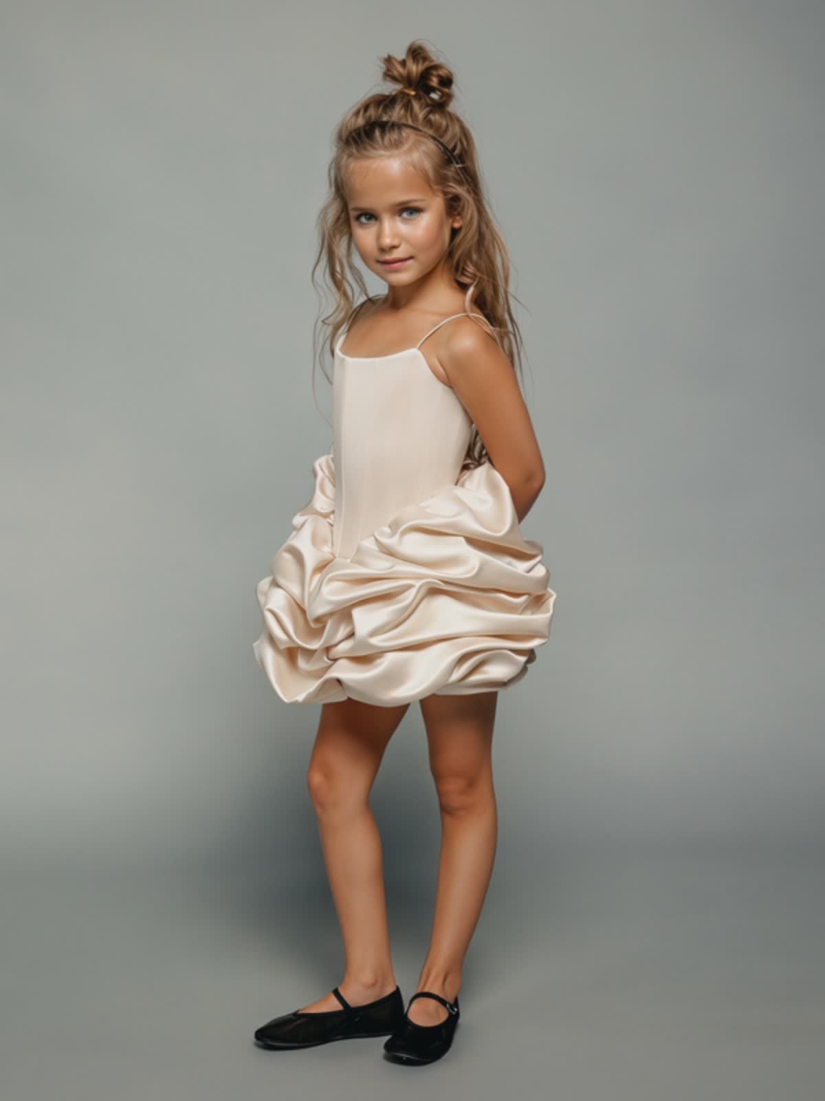 Satin Ruched Sleeveless Short Dresses - image 3