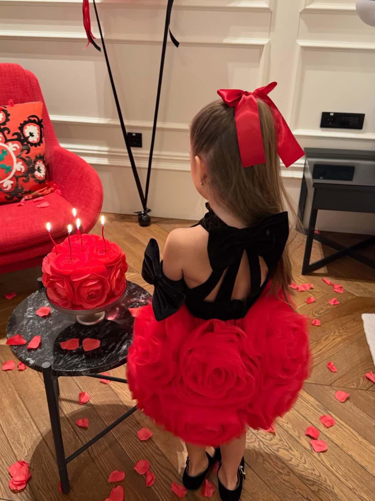 Velvet & Mesh Rosette  Bow Sleeveless Short Dresses - image 4