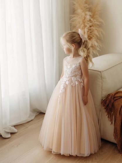 Mesh Lace Sleeveless Maxi Dresses - image 3
