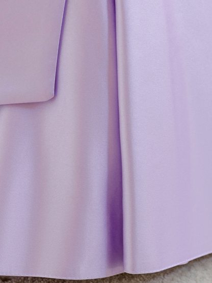 Satin Bow Sleeveless Midi Dresses - image 7