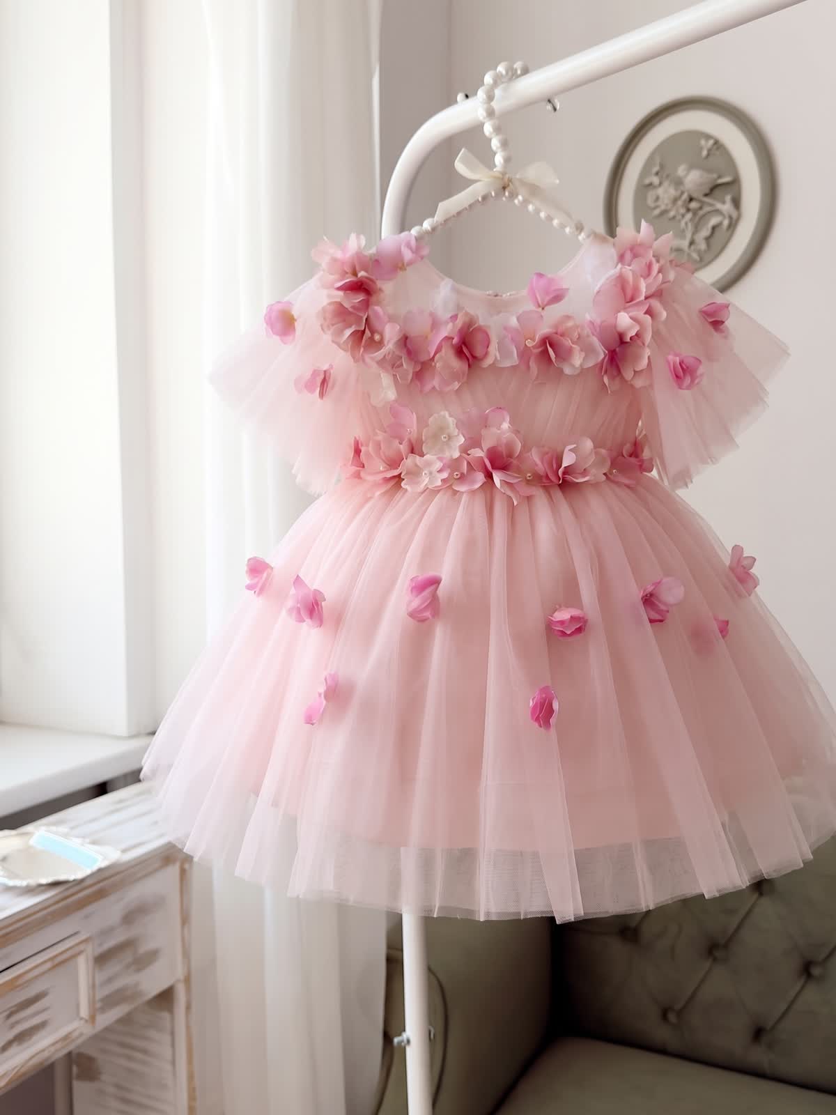 Mesh Rosette Sleeveless Midi Dresses - image 2