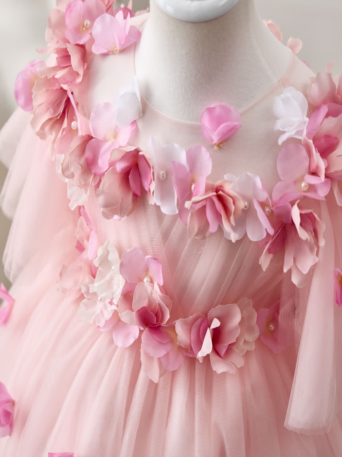 Mesh Rosette Sleeveless Midi Dresses - image 4