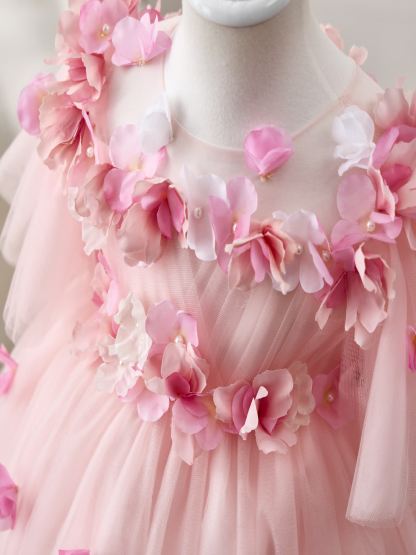 Mesh Rosette Sleeveless Midi Dresses - image 4