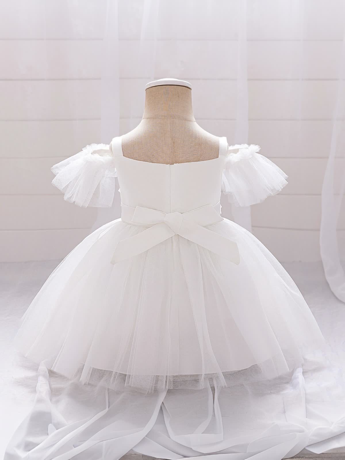 Mesh Rosette Sleeveless Midi Dresses - image 12