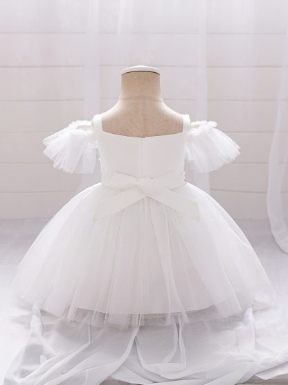 Mesh Rosette Sleeveless Midi Dresses - image 12