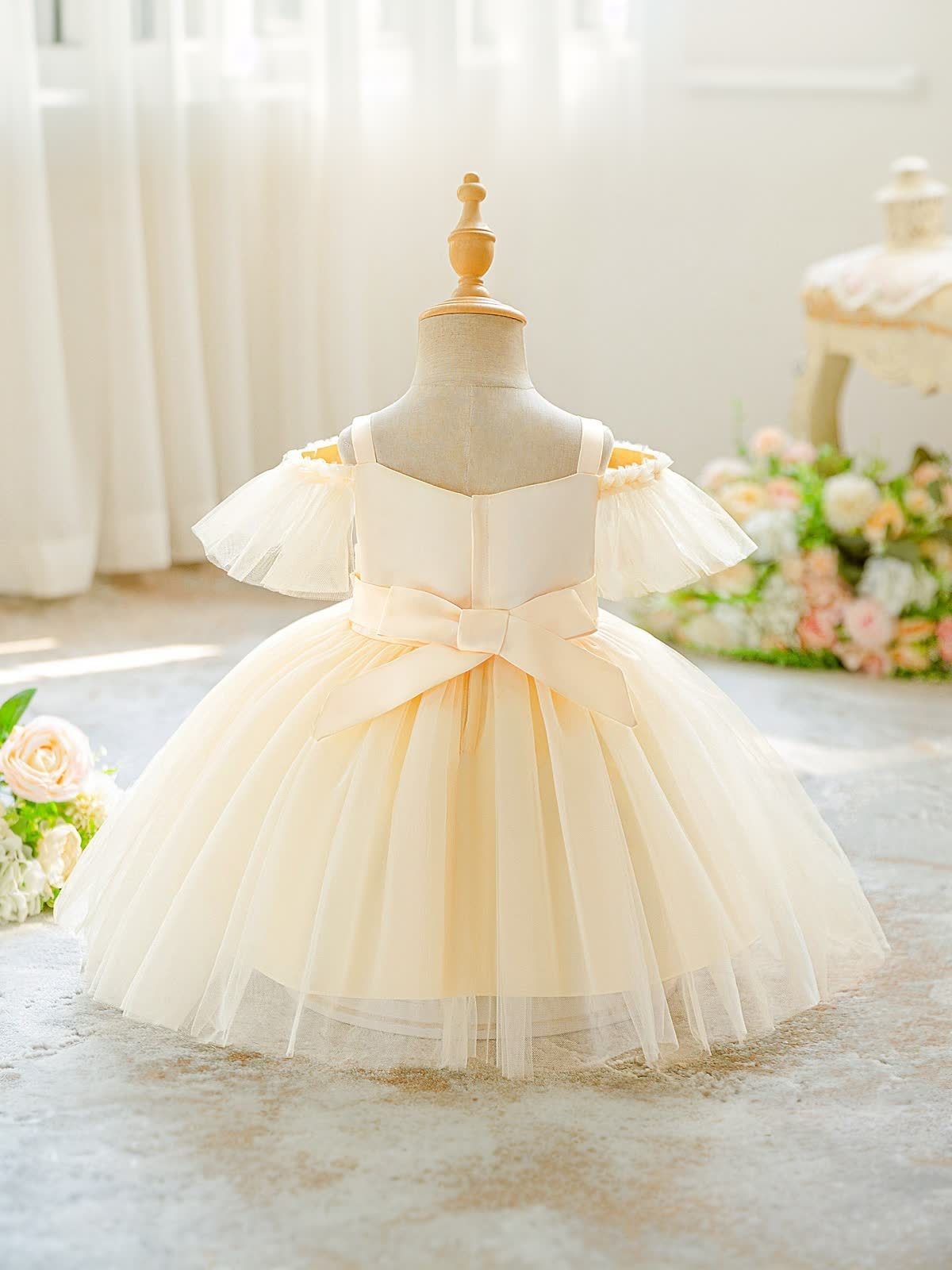 Mesh Rosette Sleeveless Midi Dresses - image 4