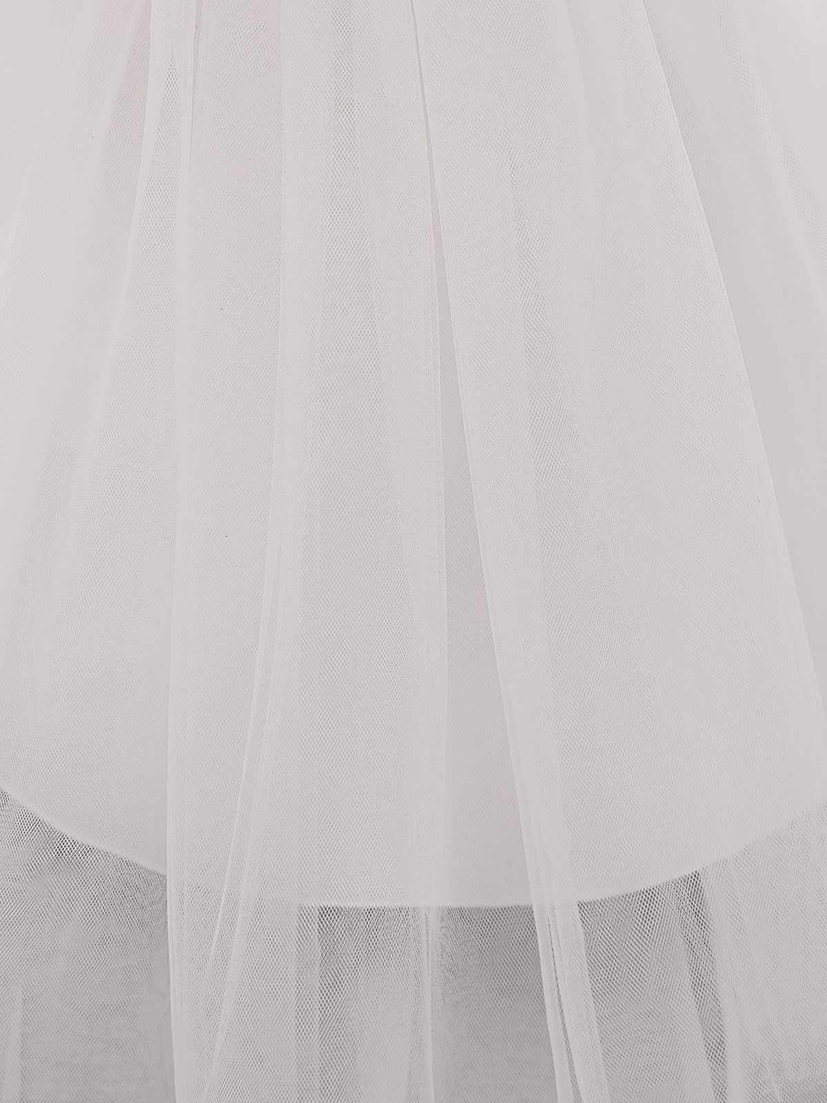 Mesh Rosette Sleeveless Midi Dresses - image 15
