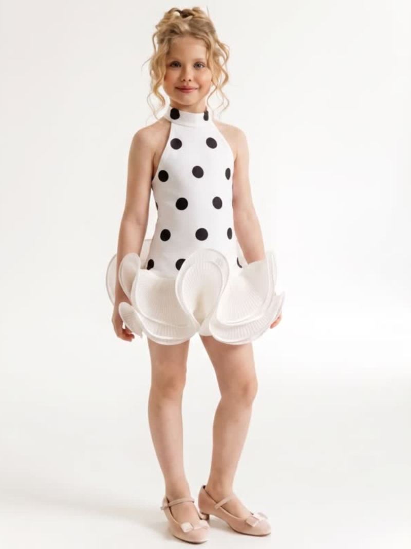 SCUBA KNIT Bow Sleeveless Short Dresses - image 2