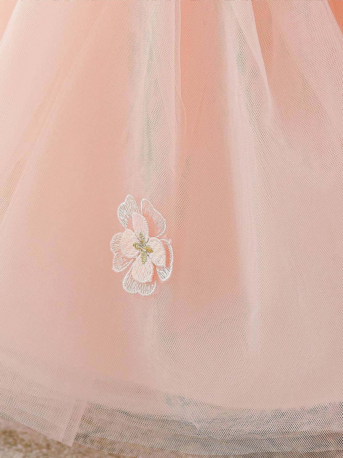 Satin Rosette Short Sleeve Midi Dresses - image 12