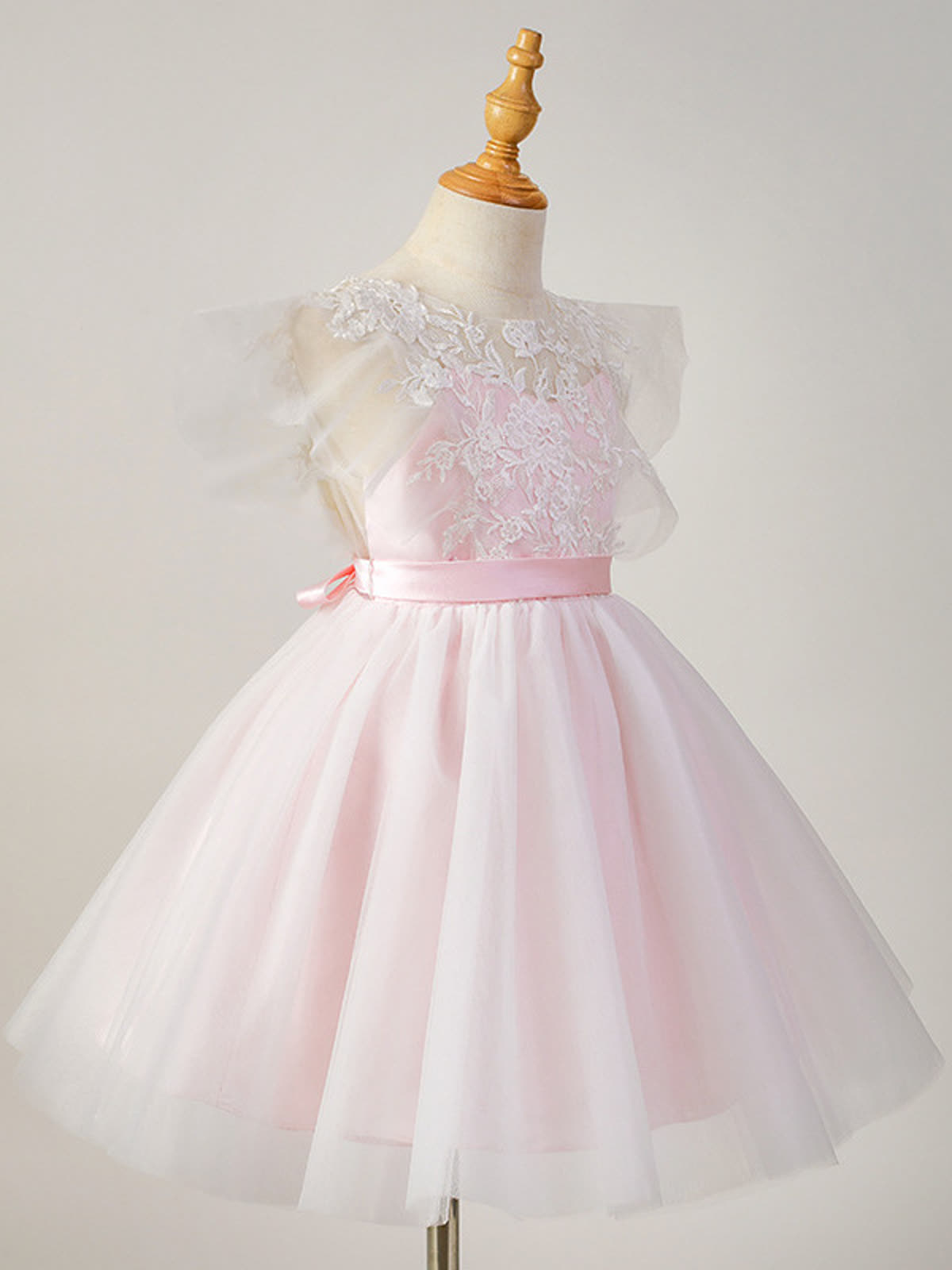 Mesh Applique Sleeveless Short Dresses - image 4