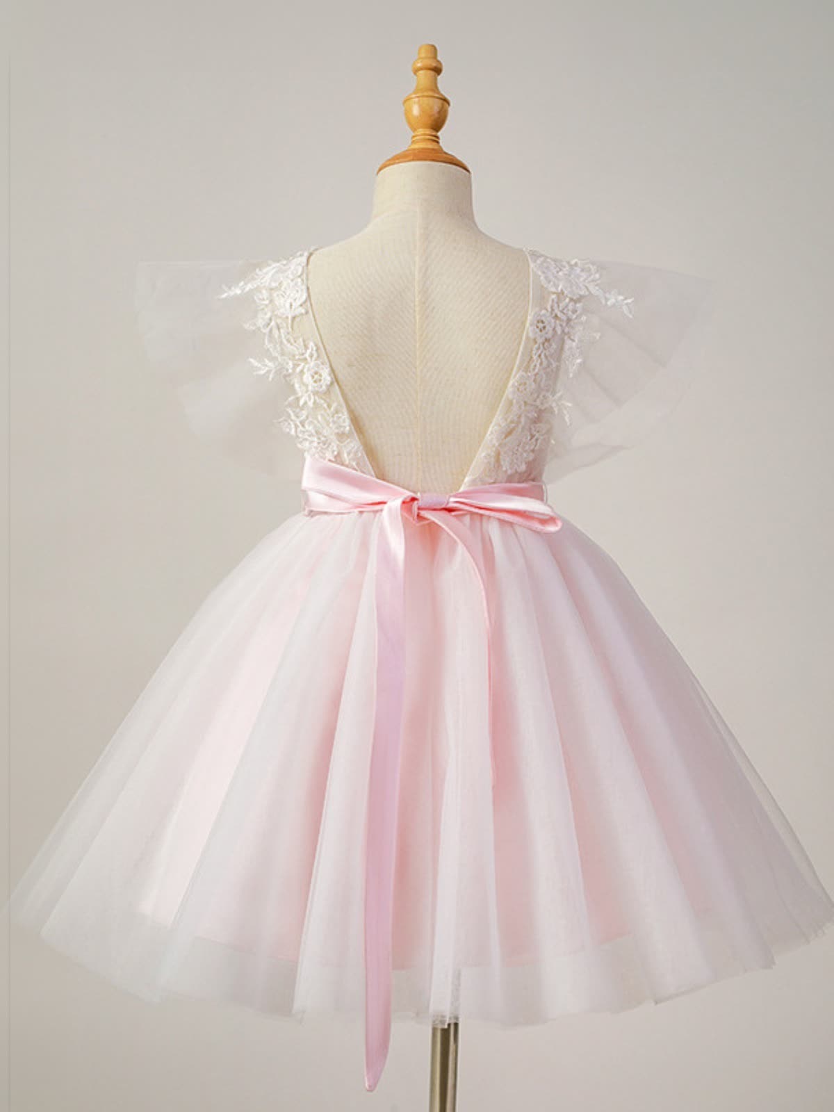 Mesh Applique Sleeveless Short Dresses - image 6
