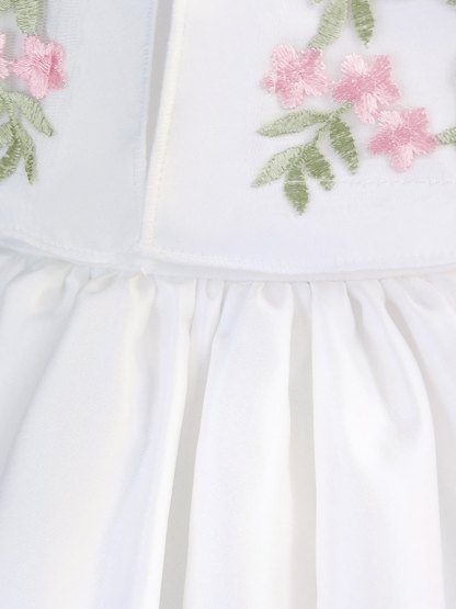 Satin Applique Sleeveless Midi Dresses - image 5