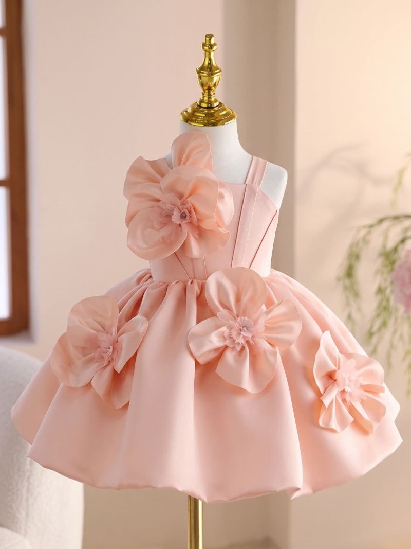 Satin Rosette Sleeveless Midi Dresses - image 2